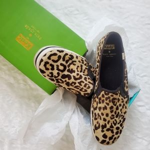 KEDS x KATE SPADE Pony Hair Sneakers in Leopard